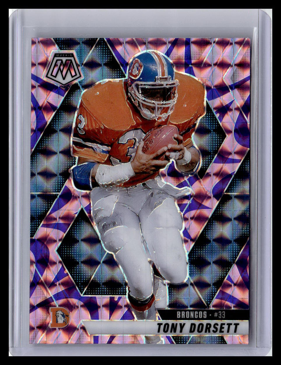 2025 Panini Mosaic #34 Tony Dorsett Mosaic Reactive Purple