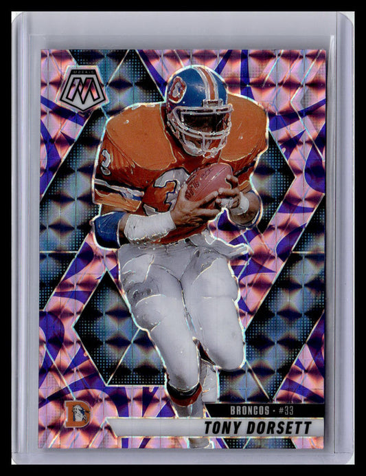 2025 Panini Mosaic #34 Tony Dorsett Mosaic Reactive Purple