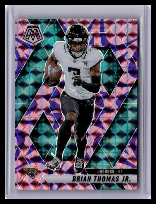 2025 Panini Mosaic #108 Brian Thomas Jr. Mosaic Reactive Purple