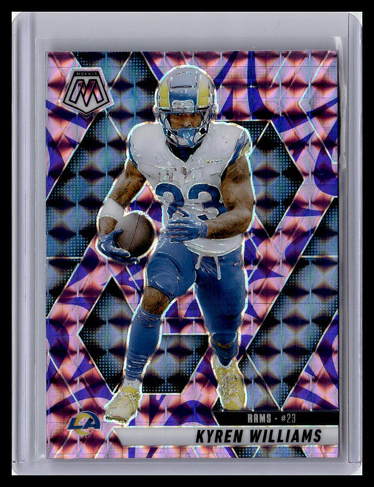 2025 Panini Mosaic #136 Kyren Williams Mosaic Reactive Purple