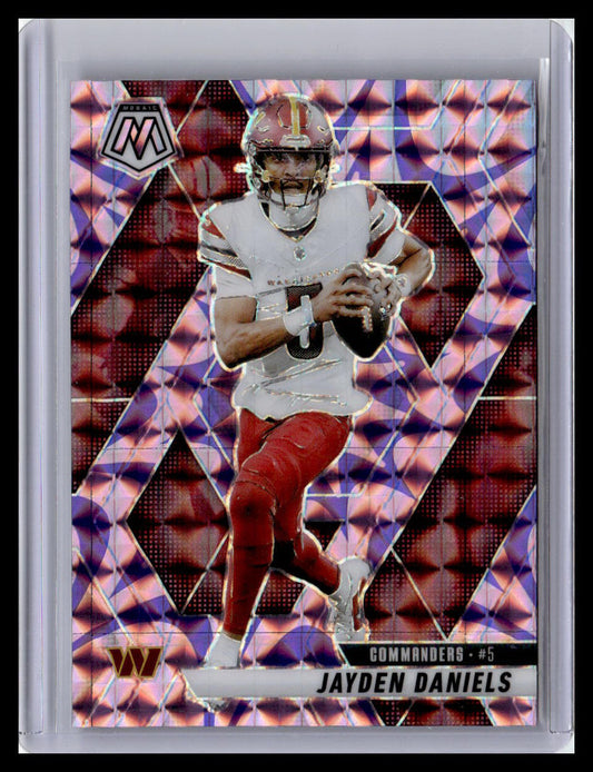 2025 Panini Mosaic #232 Jayden Daniels Mosaic Reactive Purple