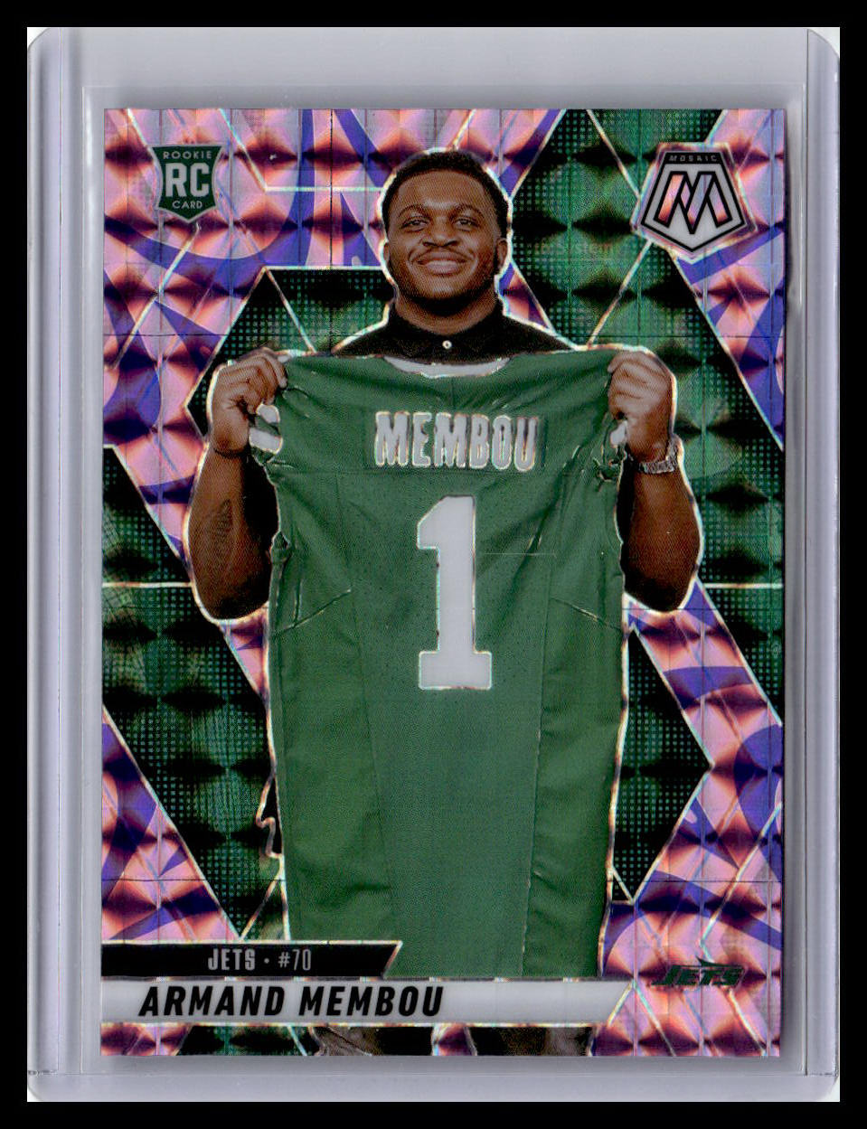 2025 Panini Mosaic #358 Armand Membou Mosaic Reactive Purple
