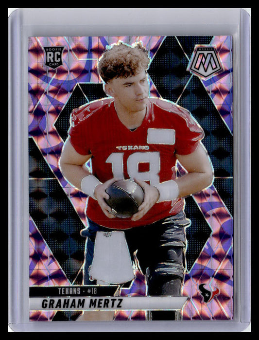 2025 Panini Mosaic #392 Graham Mertz Mosaic Reactive Purple