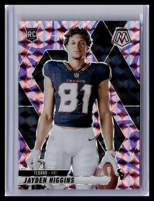 2025 Panini Mosaic #286 Jayden Higgins Mosaic Reactive Purple