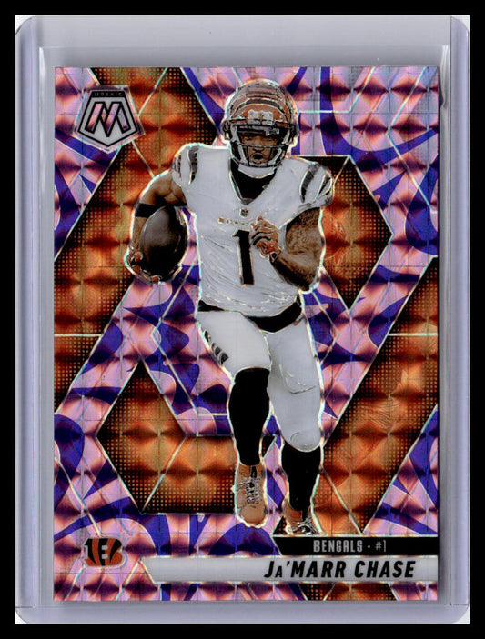 2025 Panini Mosaic #11 Ja'Marr Chase Mosaic Reactive Purple