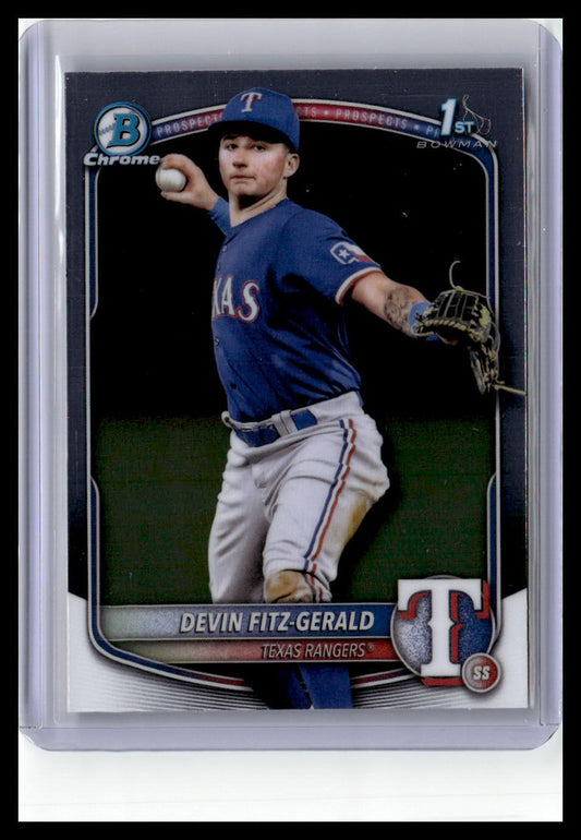 2025 Bowman Chrome #BCP-158 Devin Fitz-Gerald 1st Bwman