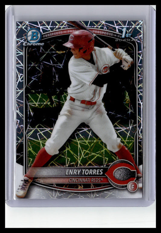 2025 Bowman Chrome #BCP-168 Enry Torres 1st Bowman Laser