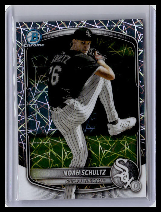 2025 Bowman Chrome #BCP-177 Noah Schultz 1st Bowman Laser
