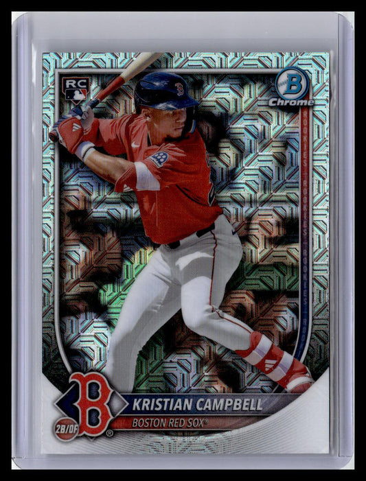2025 Bowman Chrome #58 Kristian Campbell Mojo Refractors
