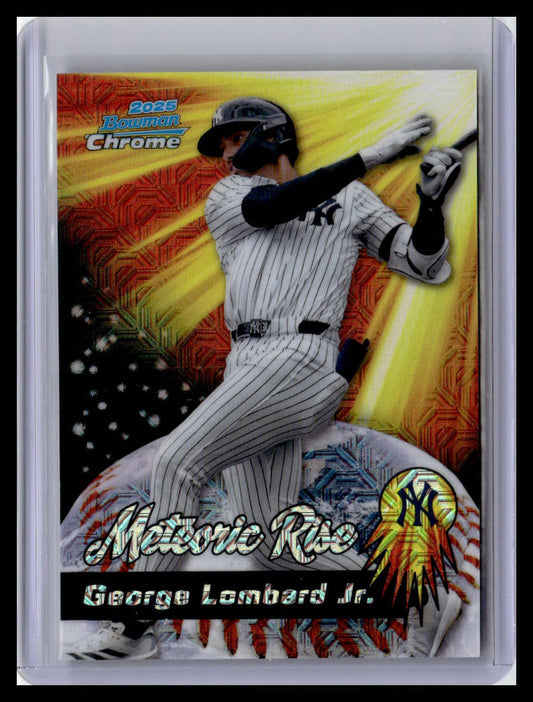 2025 Bowman Chrome #MR-18 George Lombard Jr. Meteoric Rise Mojo Refractor