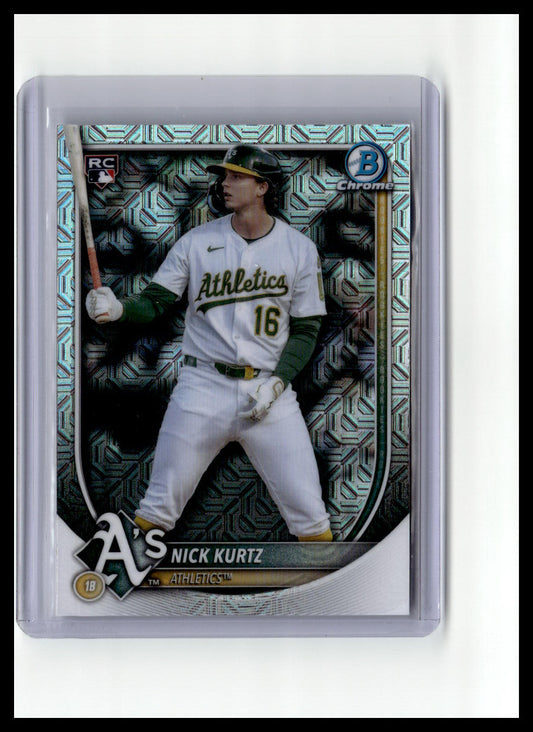 2025 Bowman Chrome #93 Nick Kurtz Mojo Refractors