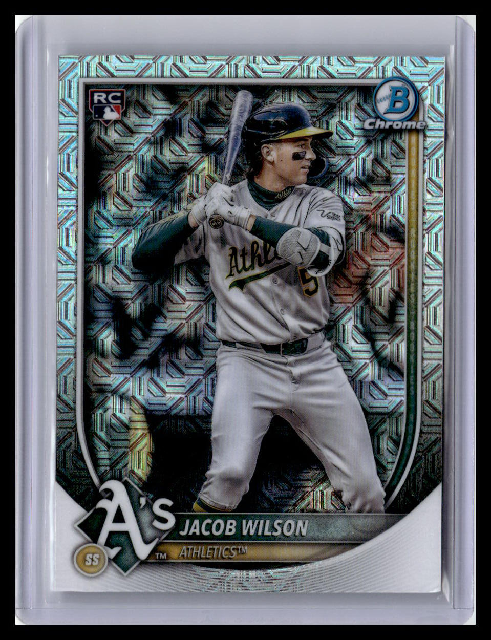 2025 Bowman Chrome #1 Jacob Wilson Mojo Refractors