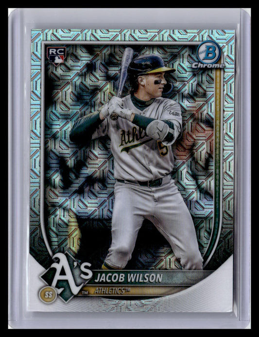 2025 Bowman Chrome #1 Jacob Wilson Mojo Refractors