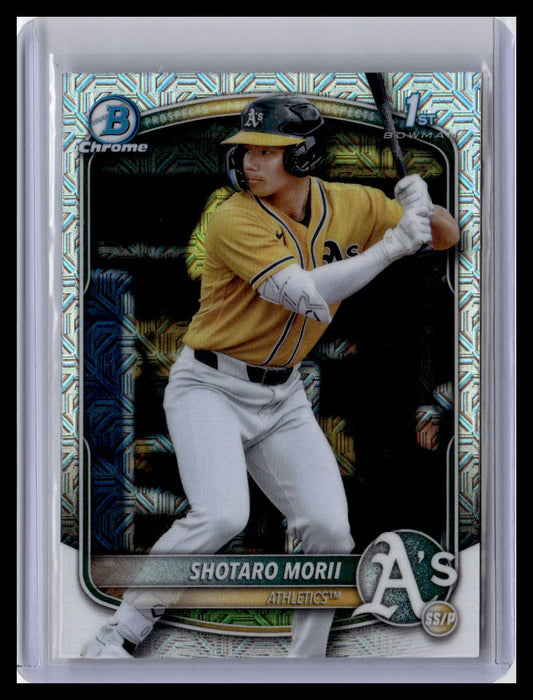 2025 Bowman Chrome #BCP-170 Shotaro Morii 1st Bowman Mojo Refractor