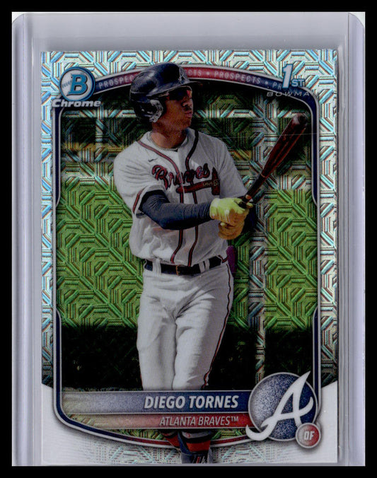 2025 Bowman Chrome #BCP-214 Diego Tornes 1st Bowman Mojo Refractor 1
