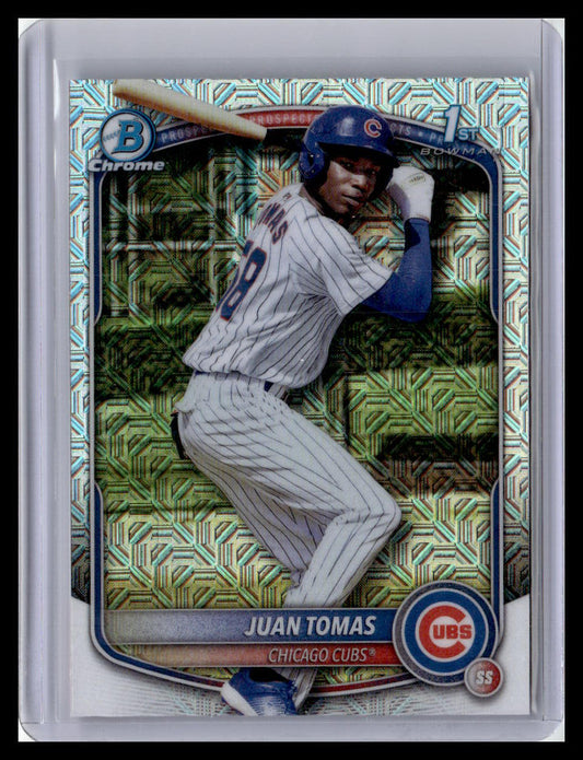 2025 Bowman Chrome #BCP-230 Juan Tomas 1st Bowman Mojo Refractor