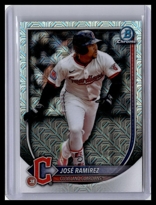 2025 Bowman Chrome #21 José Ramírez Mojo Refractors