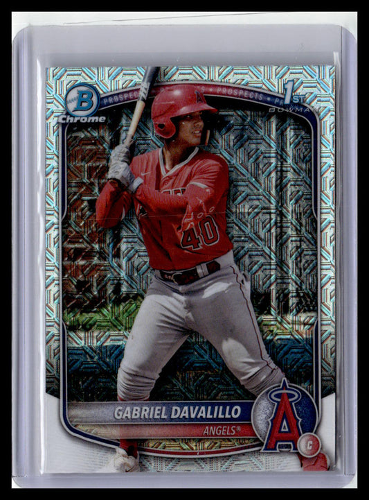 2025 Bowman Chrome #BCP-178 Gabriel Davalillo 1st Bowman Mojo Refractor