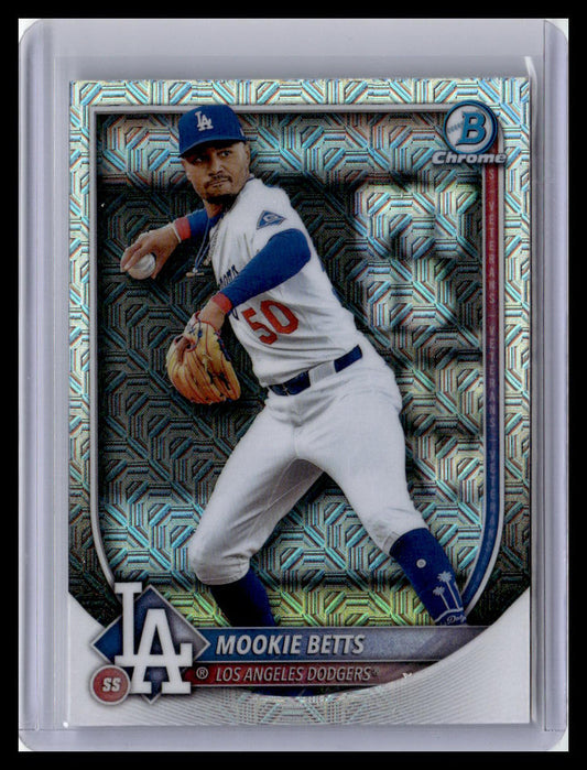 2025 Bowman Chrome #26 Mookie Betts Mojo Refractors