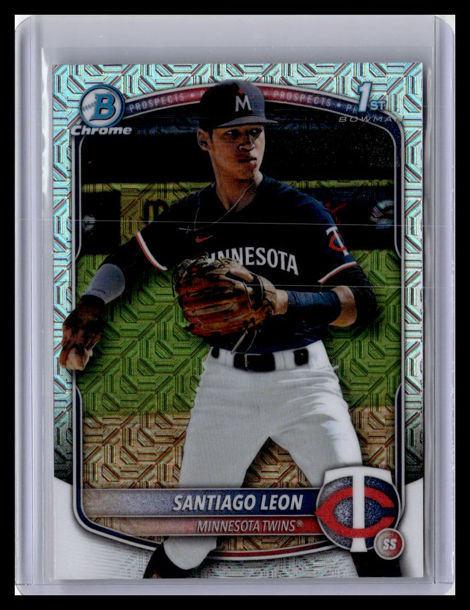 2025 Bowman Chrome #BCP-247 Santiago Leon 1st Bowman Mojo Refractor