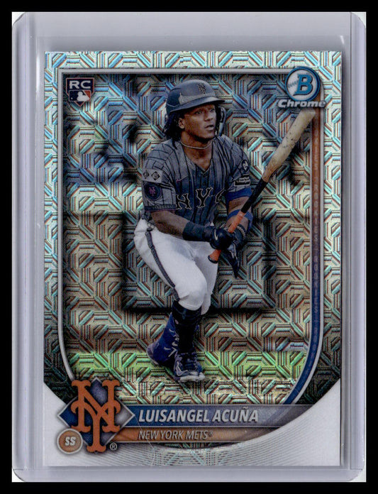 2025 Bowman Chrome #32 Luisangel Acuña Mojo Refractors