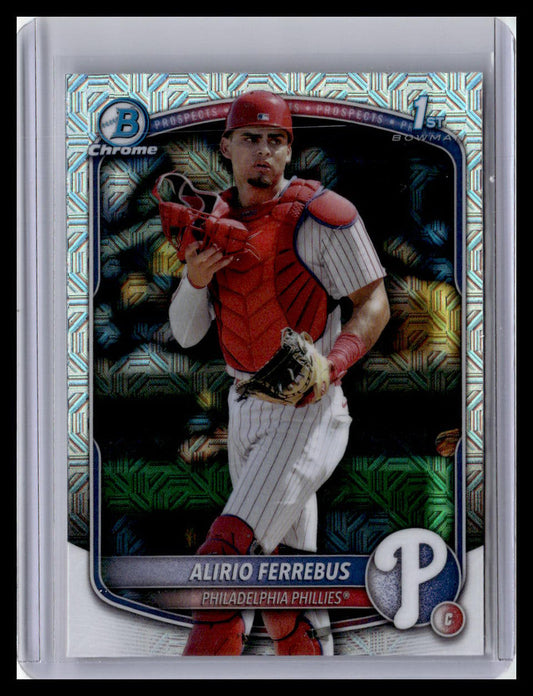 2025 Bowman Chrome #BCP-198 Alirio Ferrebus 1st Bowman Mojo Refractor