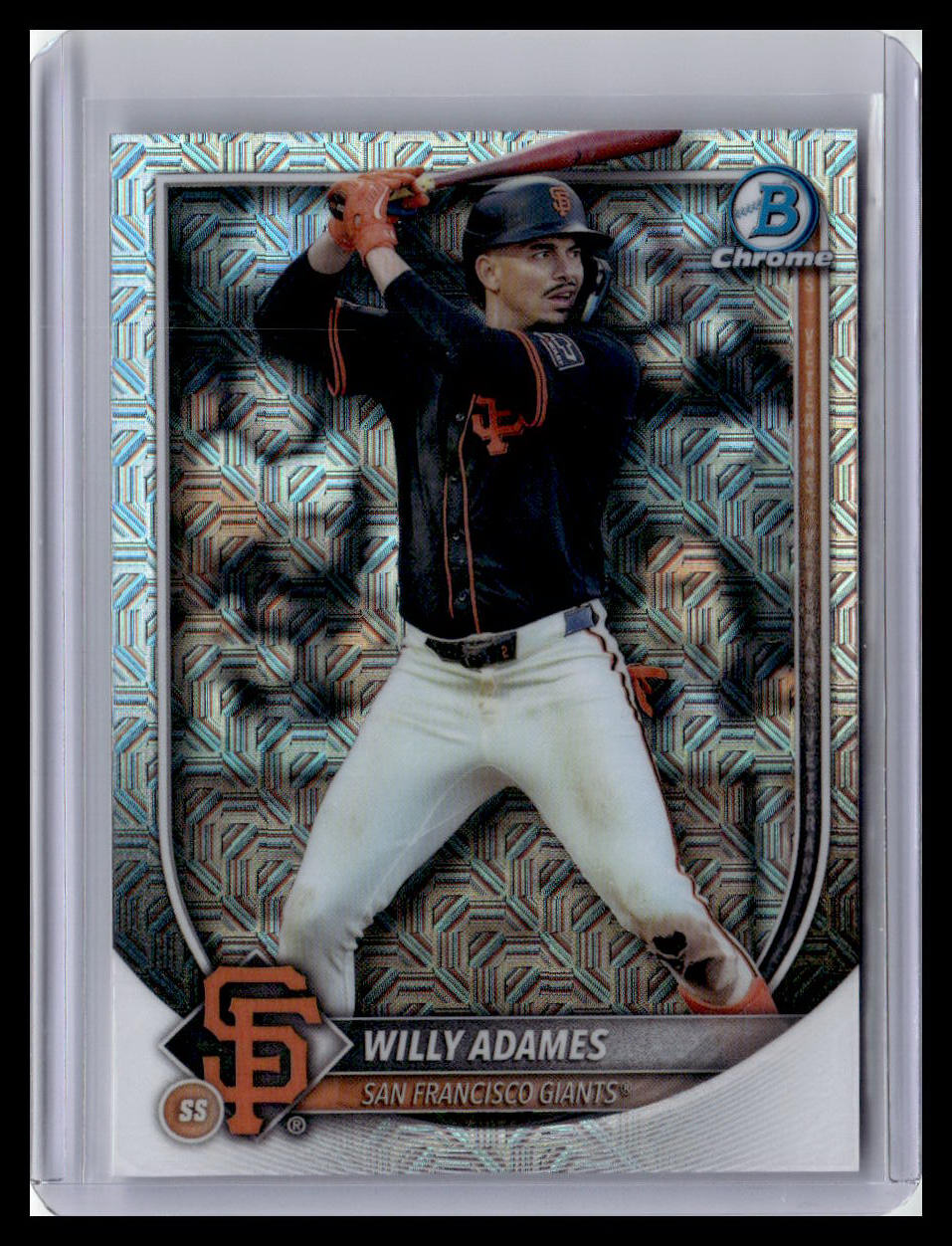 2025 Bowman Chrome #14 Willy Adames Mojo Refractors