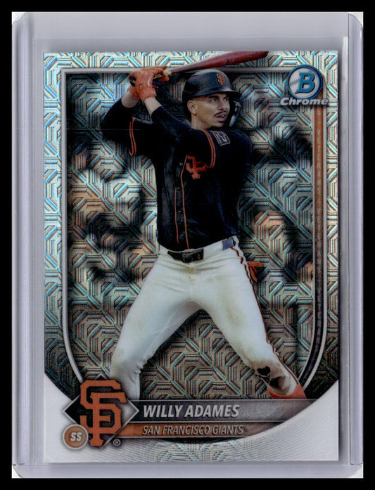 2025 Bowman Chrome #14 Willy Adames Mojo Refractors