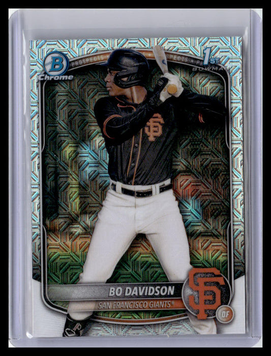 2025 Bowman Chrome #BCP-206 Bo Davidson 1st Bowman Mojo Refractor