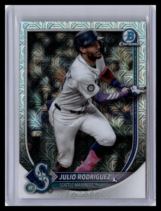 2025 Bowman Chrome #66 Julio Rodríguez Mojo Refractors