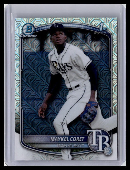 2025 Bowman Chrome #BCP-240 Maykel Coret 1st Bowman Mojo Refractor