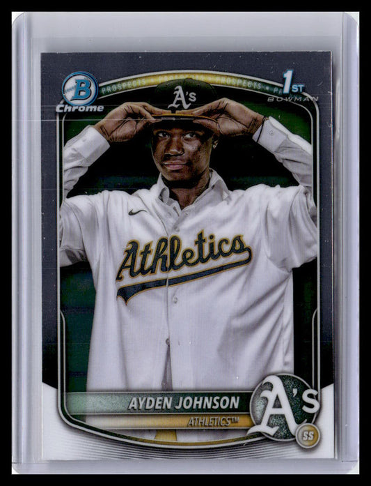 2025 Bowman Chrome #BCP-197 Ayden Johnson Prospects 1st Bowman