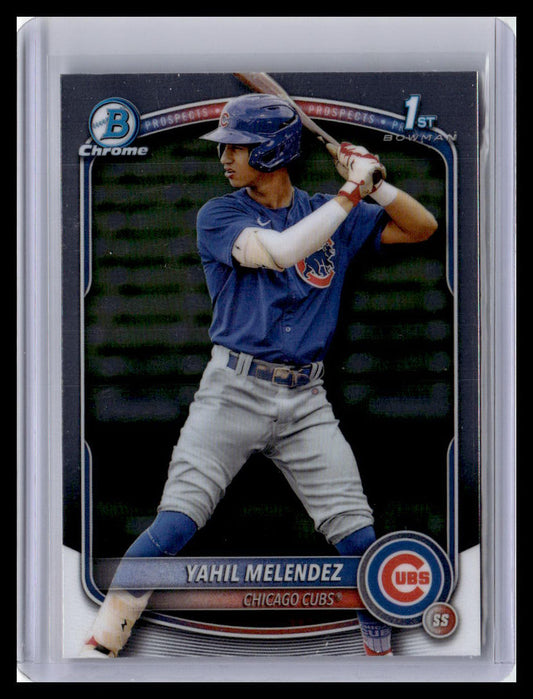 2025 Bowman Chrome #BCP-222 Yahil Melendez Prospects 1st Bowman