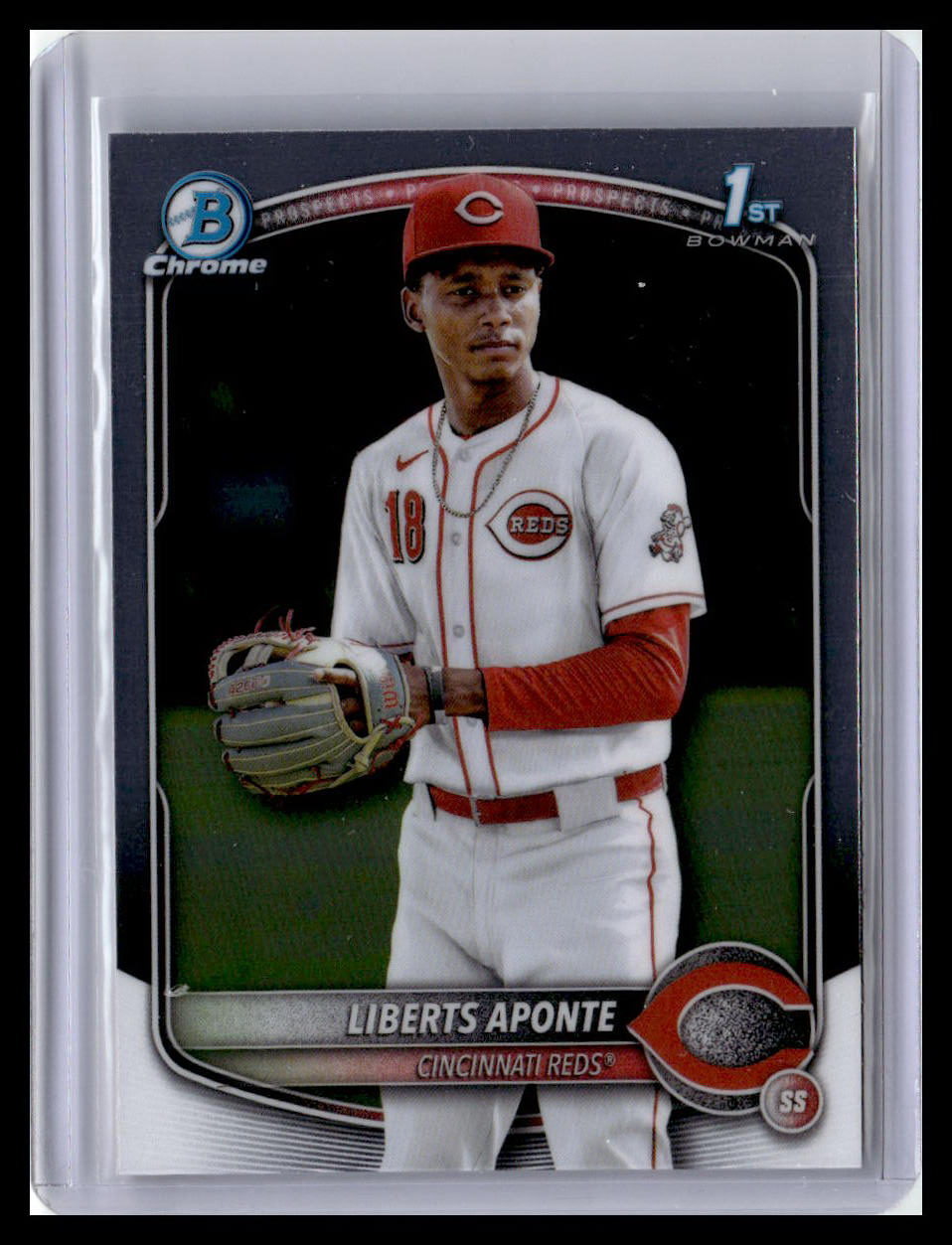 2025 Bowman Chrome #BCP-174 Liberts Aponte Prospects 1st Bowman