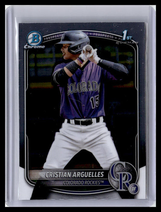 2025 Bowman Chrome #BCP-220 Cristian Arguelles Prospects 1st Bowman