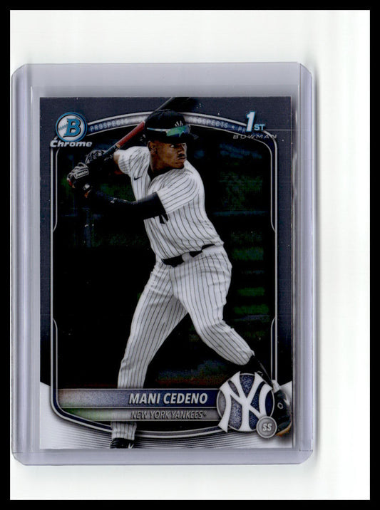 2025 Bowman Chrome #BCP-199 Mani Cedeno Prospects 1st Bowman