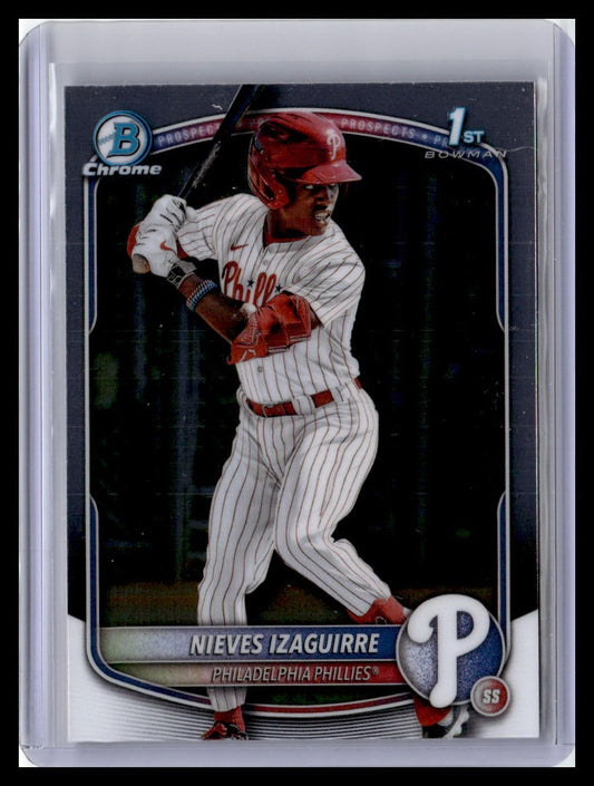 2025 Bowman Chrome #BCP-232 Nieves Izaguirre Prospects 1st Bowman