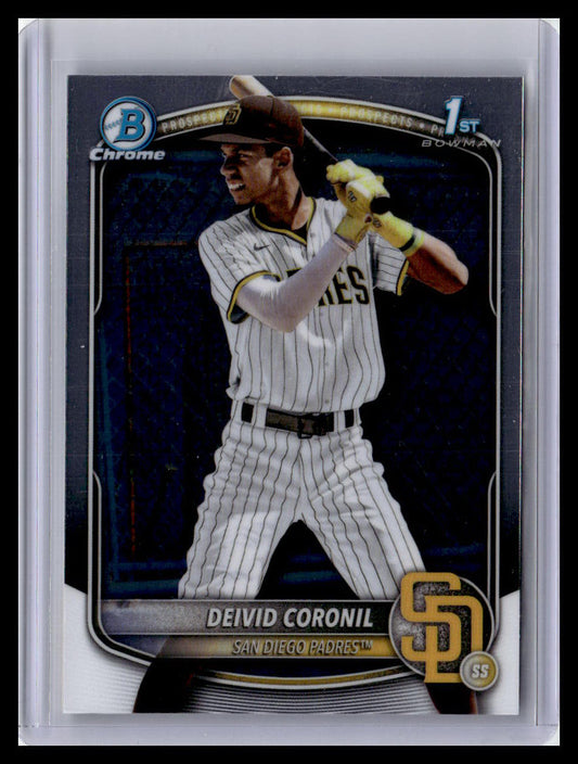 2025 Bowman Chrome #BCP-173 Deivid Coronil Prospects 1st Bowman