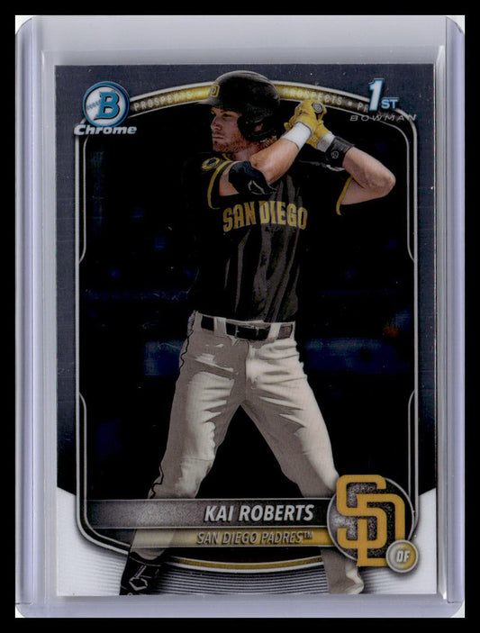 2025 Bowman Chrome #BCP-182 Kai Roberts Prospects 1st Bowman