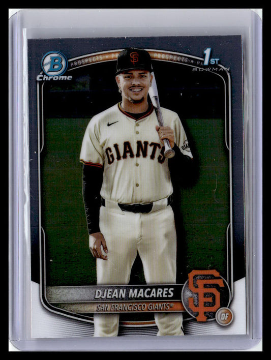 2025 Bowman Chrome #BCP-237 Djean Macares Prospects 1st Bowman