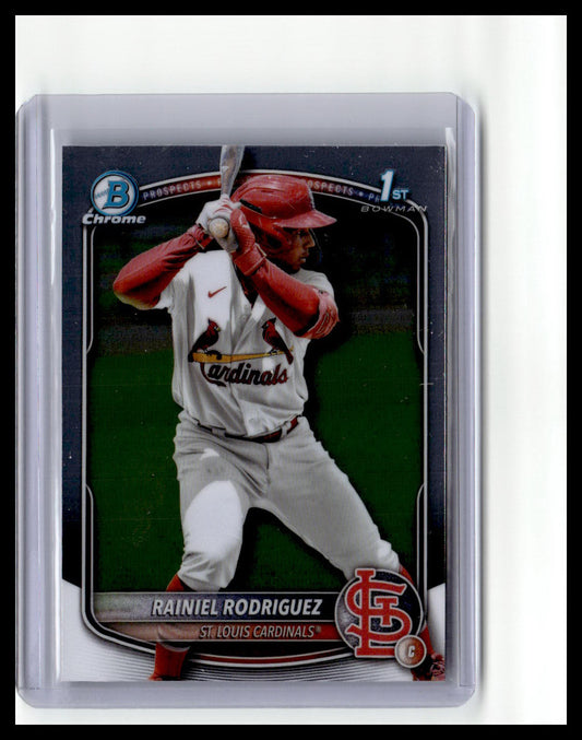 2025 Bowman Chrome #BCP-200 Rainiel Rodriguez Prospects 1st Bowman