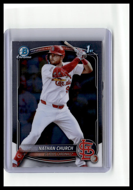 2025 Bowman Chrome #BCP-192 Nathan Church Prospects 1st Bowman