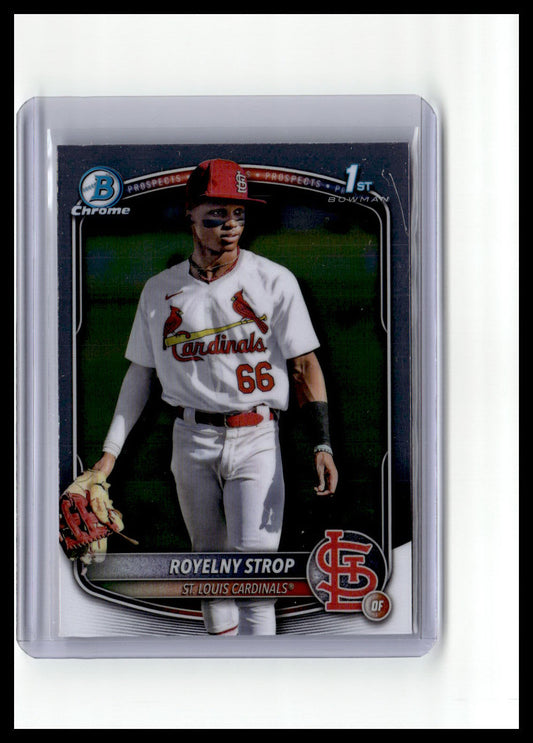2025 Bowman Chrome #BCP-221 Royelny Strop Prospects 1st Bowman