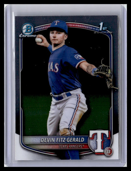 2025 Bowman Chrome #BCP-158 Devin Fitz-Gerald Prospects 1st Bowman