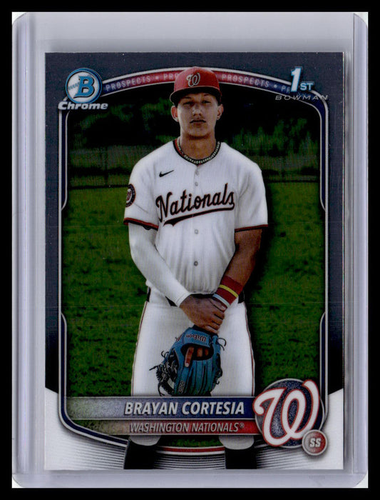 2025 Bowman Chrome #BCP-211 Brayan Cortesia Prospects 1st Bowman