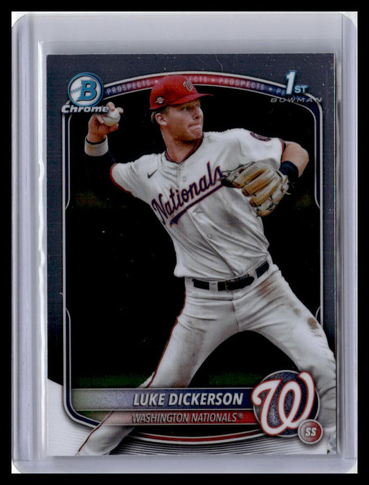 2025 Bowman Chrome #BCP-218 Luke Dickerson Prospects 1st Bowman