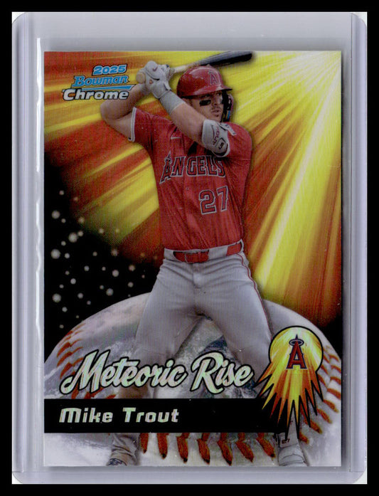 2025 Bowman Chrome #MR-2 Mike Trout Meteoric Rise