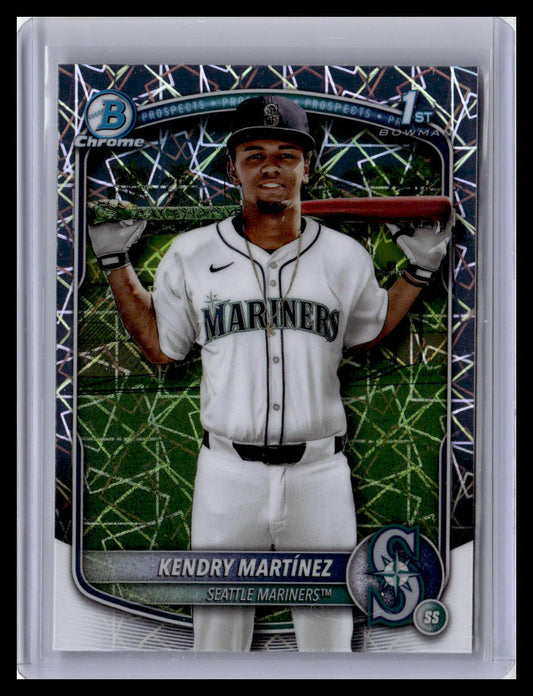 2025 Bowman Chrome #BCP-159 Kendry Martínez Prospects Laser 1st Bowman