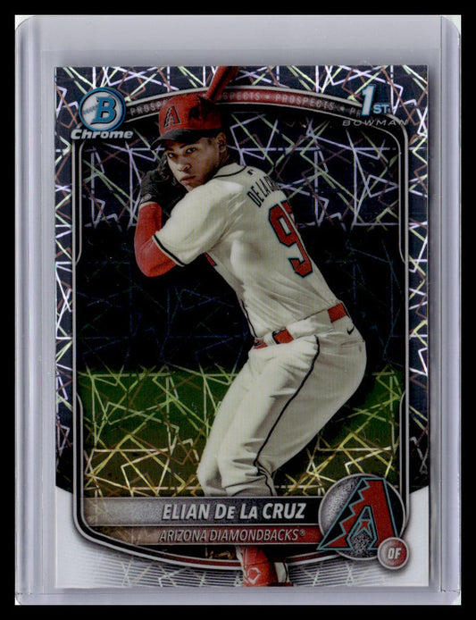 2025 Bowman Chrome #BCP-249 Elian De La Cruz Prospects Laser 1st Bowman
