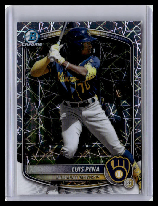 2025 Bowman Chrome #BCP-239 Luis Pena Prospects Laser 1st Bowman